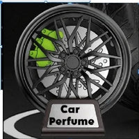 Universal Car Wheel AC Went Perfume Air Freshener 360° Rotating Car Perfume Fragrance 1 Pc(Green)