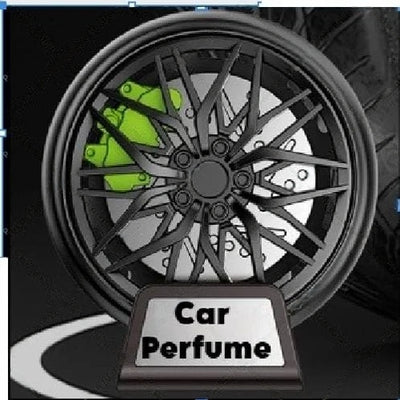 Universal Car Wheel AC Went Perfume Air Freshener 360° Rotating Car Perfume Fragrance 1 Pc(Green)