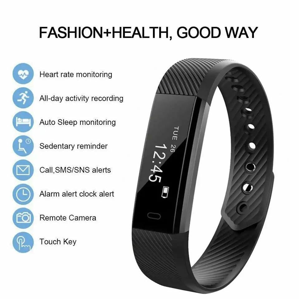 Health Band Smart Watch with Heart Rate 115hr