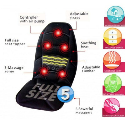 Car Seat Massager 12v 5 Points with Heat