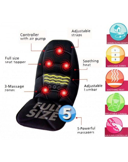Car Seat Massager 12v 5 Points with Heat