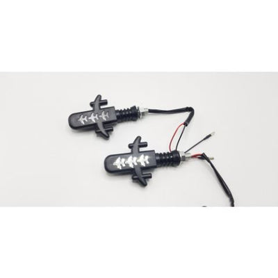 Bike Indicator Aero Plane Running Style With DRL White