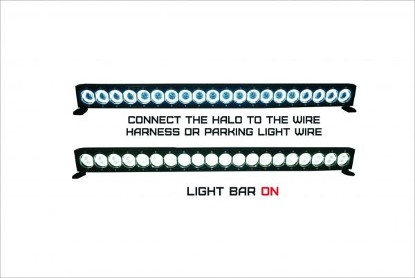 31" 5D HALO LED Light Bar HALO DRL - Super Spot-CREE 10W LED's 180w