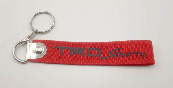 TRD Sports Fabric Keychain Red