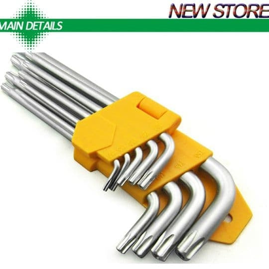 Crown Man 9 Pieces Ball Point Hex Key Wrench