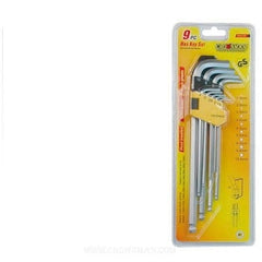 Crown Man 9 Pieces Ball Point Hex Key Wrench