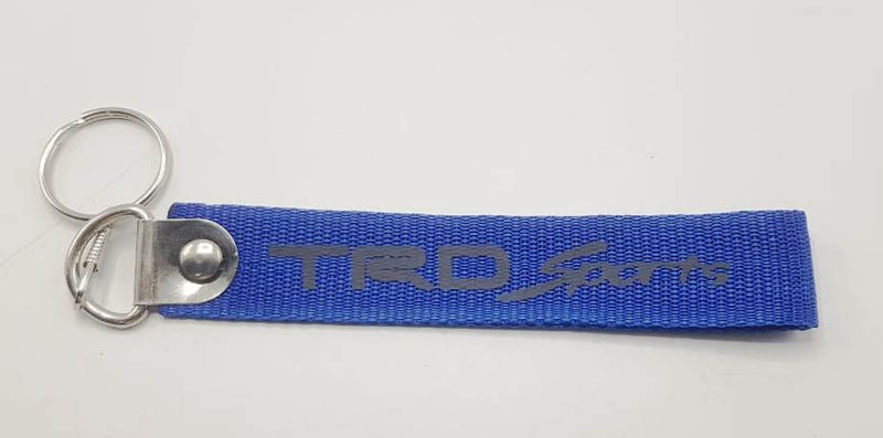 TRD Sports Fabric Keychain Blue