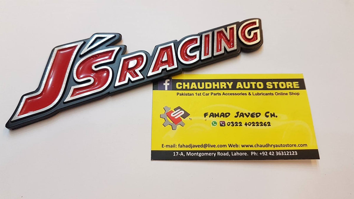 JS RACING METAL LOGO