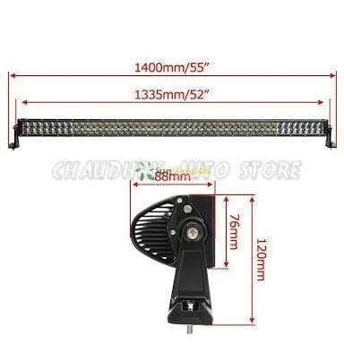 Bar Light 52 Inch, 300W LED Light Bar for Work Driving Boat Car Truck 4x4 SUV ATV Off Road Fog Lamp