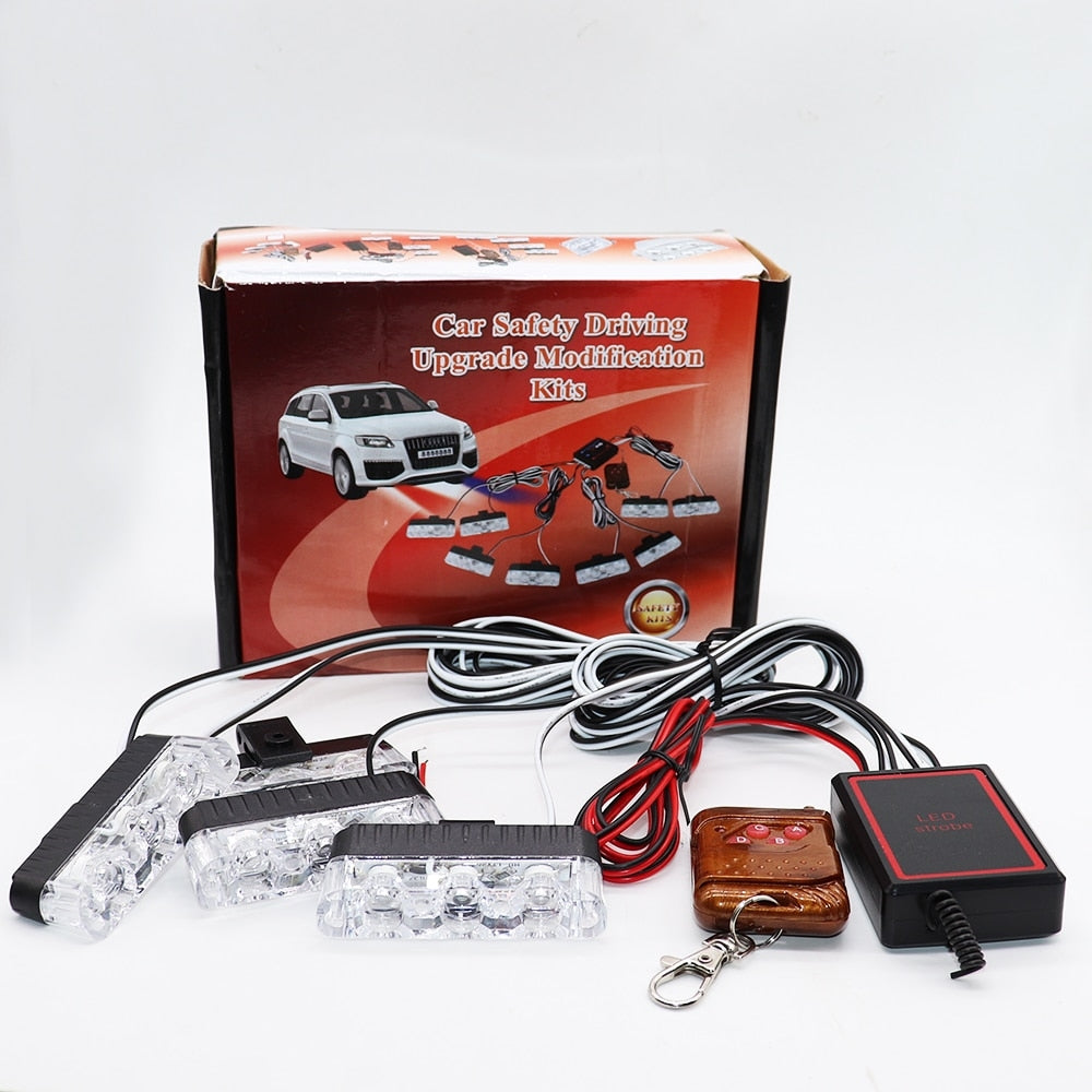 16 LED Smart Flasher LED Light White Strobe Flash Light With Wireless Remote Controller
