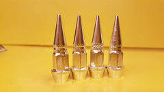 Tire Valve Cap Bullet Style Silver