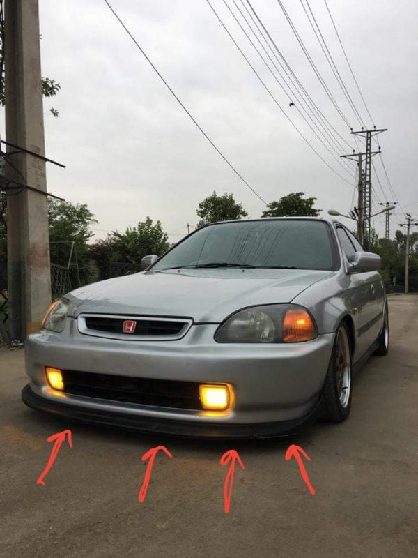 Front Canard Honda CIVIC 1998-2000 Model
