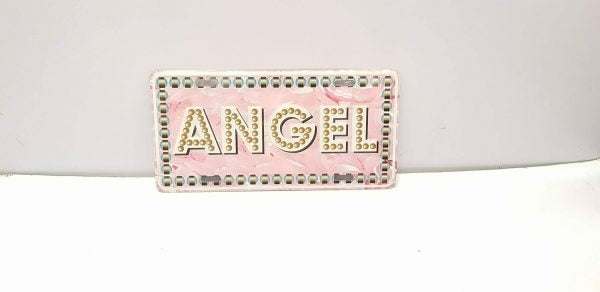 Embosed No. Plate Frame ANGEL