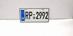 Embosed No. Plate Frame RP 2992