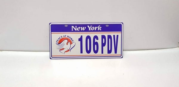 Embosed No. Plate Frame 106 PDV