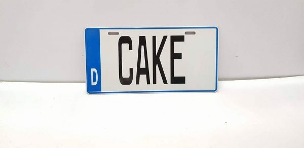 Embosed No. Plate Frame CAKE
