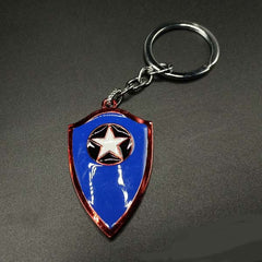 Captain Star Metal Keychain