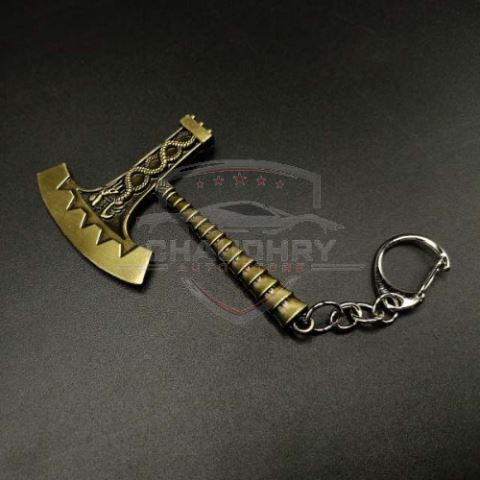 Axe Sword Metal Keychain