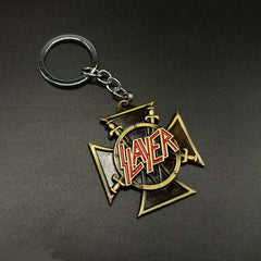 LAYER Metallic Gold Metal Keychain