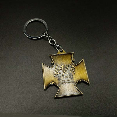 LAYER Metallic Brown Metal Keychain