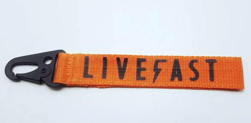 LIVEFAST Fabric Keychain Orange