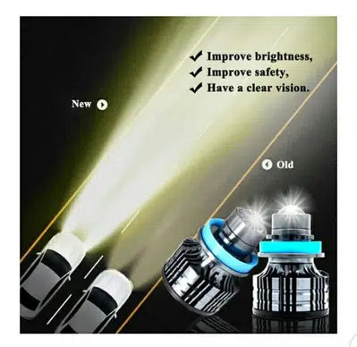 H11 LED Lemon Color Car Headlights Projector Laser Fog Lights Automobile / Bumper Light