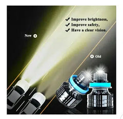 H11 LED Lemon Green Color Car Headlights Projector Laser Fog Lights Automobile / Bumper Light