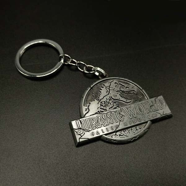 Jurassic World Metal Keychain