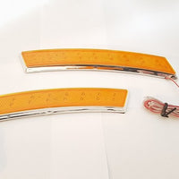Side Marker Lamp Yellow Long Curve Style