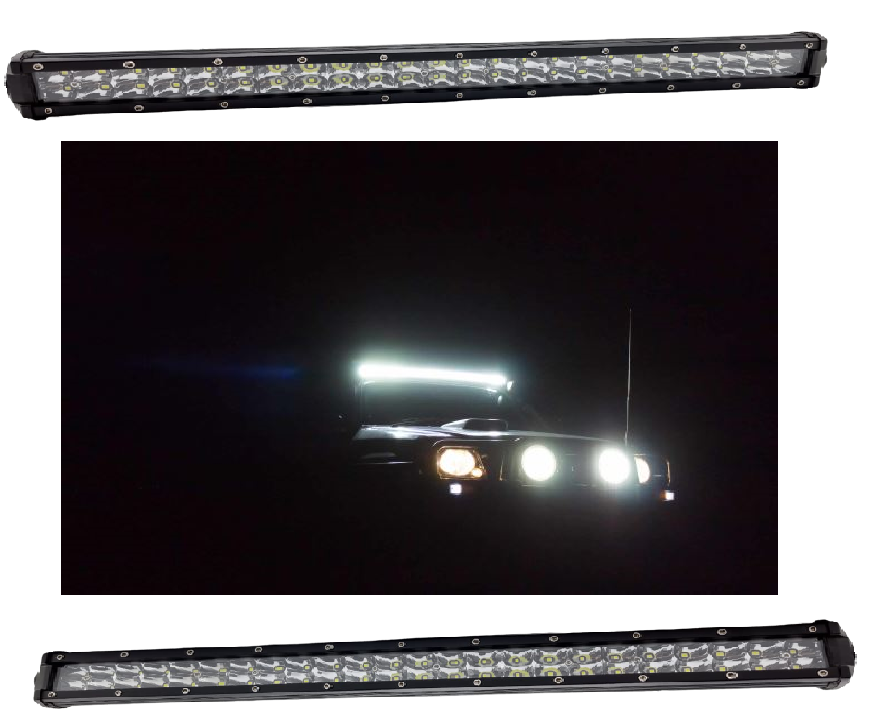 33 Inch Bar Light Semi Slim Sport Light White Color 252 Watts