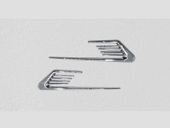 E Style Silver Metal Logo