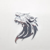 Lion Peak Silver Metal Logo