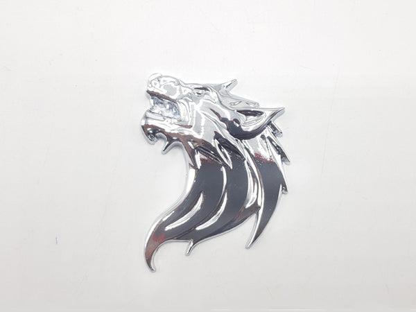 Lion Peak Silver Metal Logo