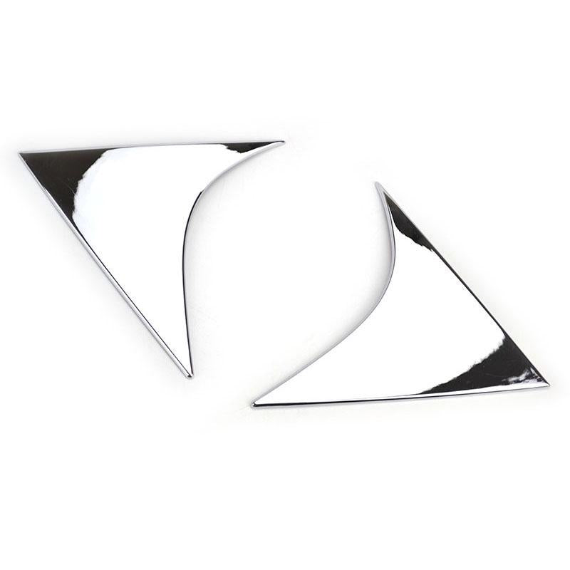 KIA Sportage Trunk Styling Chrome Side Spoiler Edge Cover Trim Triangle - Model 2019 -2021