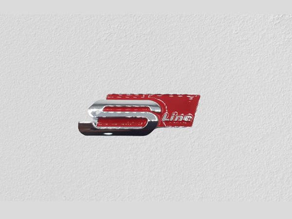 S Line Red Metal Logo