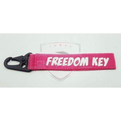 FREEDOM KEY Fabric Keychain Pink – Chaudhry Auto Store