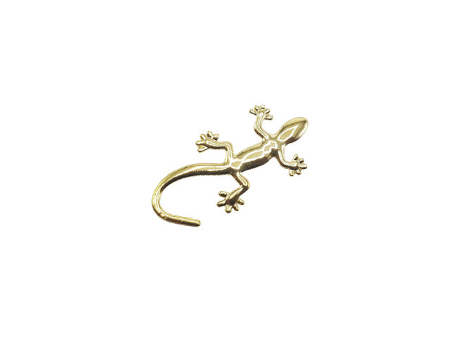 Shinny Lizard Gold Metal Logo