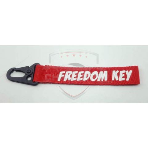 FREEDOM KEY Fabric Keychain Red – Chaudhry Auto Store