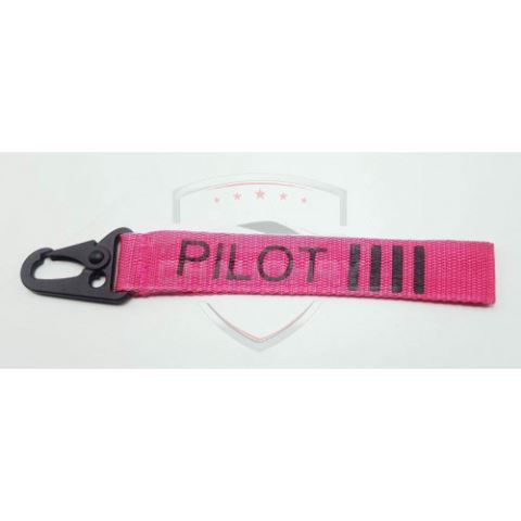 PILOT Fabric Keychain Pink