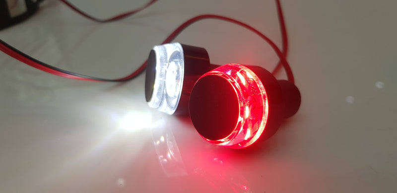 Handle Bar Light With DRL And Indicator Red And White