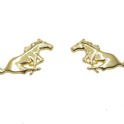 The Horses Gold Metal Logo