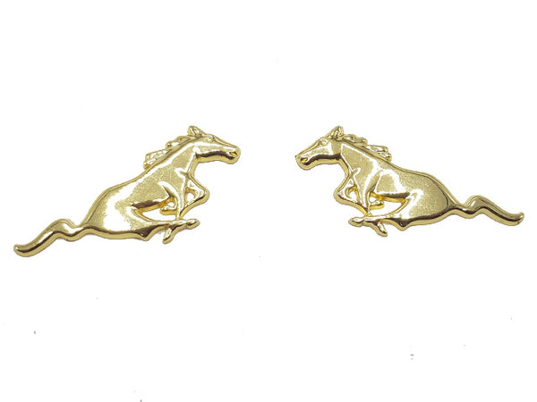 The Horses Gold Metal Logo