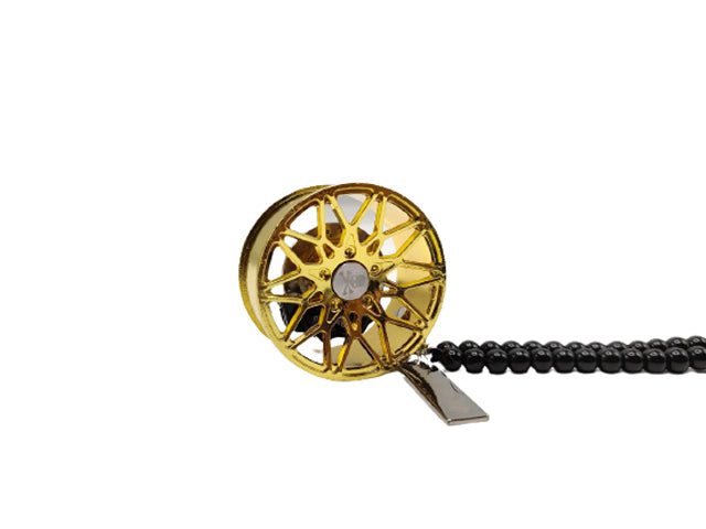 Golden Wheel Metal Center Mirror Hanging