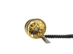 Golden Wheel Metal Center Mirror Hanging