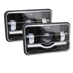 Jeep - Car LED Headlight Square 6x4 Sealed Beam 75W Hi-Low 1 Pc