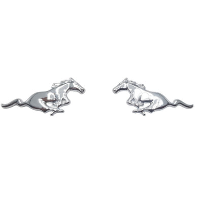 The Horses Silver Metal Logo