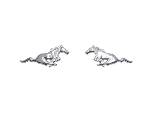 The Horses Silver Metal Logo