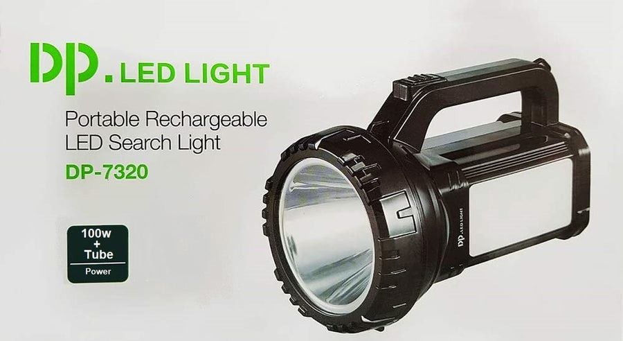 DP-7320 Rechargeable Bright LED Laser Long Range High Power Rechargeable Emergency Torch Light Black