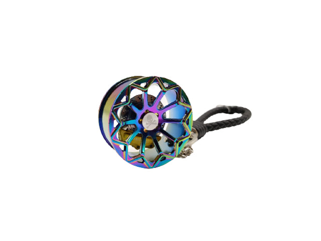 Multicolor Wheel Metal Center Mirror Hanging