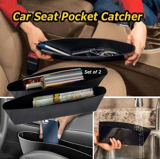 Car Seat Gap Filler Pocket Organizer For All Cars 2 Pcs Set